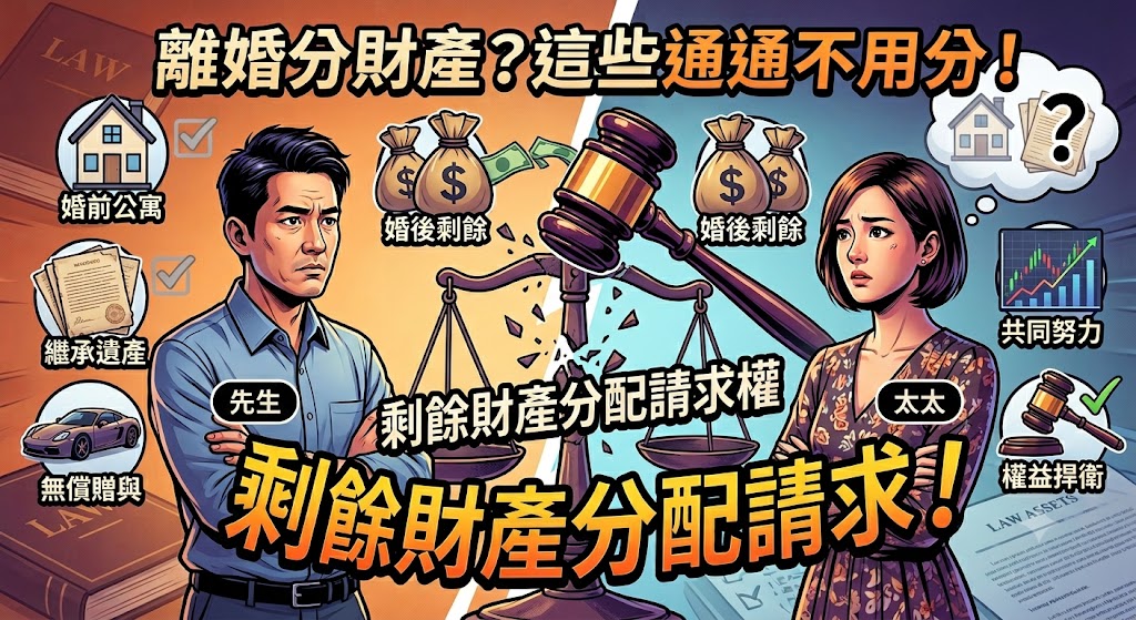 離婚分財產,這兩類財產「無條件」不用分!