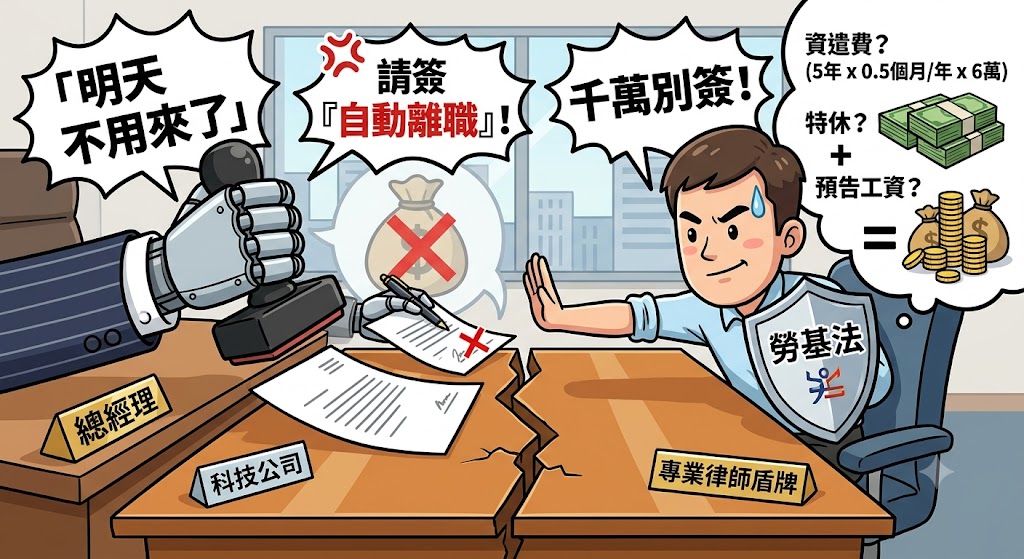 老闆一句「明天不用來了」,我能要多少資遣費?