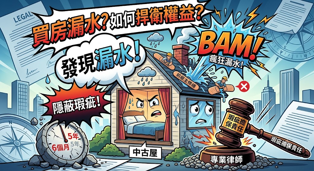 買房漏水,如何把握「6個月內」與「5年內」的求償黃金期?