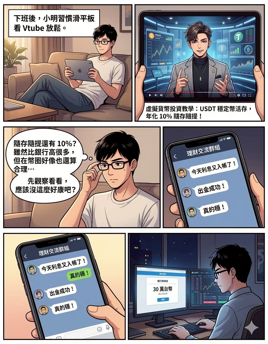 「穩拿10%」竟成房產終結者?揭秘USDT假投資詐騙,律師教你搶時間追回救命錢!